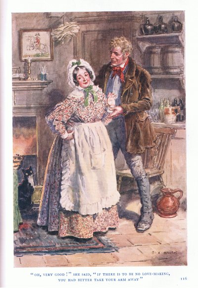 Oh, heel goed! zei ze, Als er geen liefdesverklaring komt, kun je beter je arm weghalen door Charles Edmund Brock